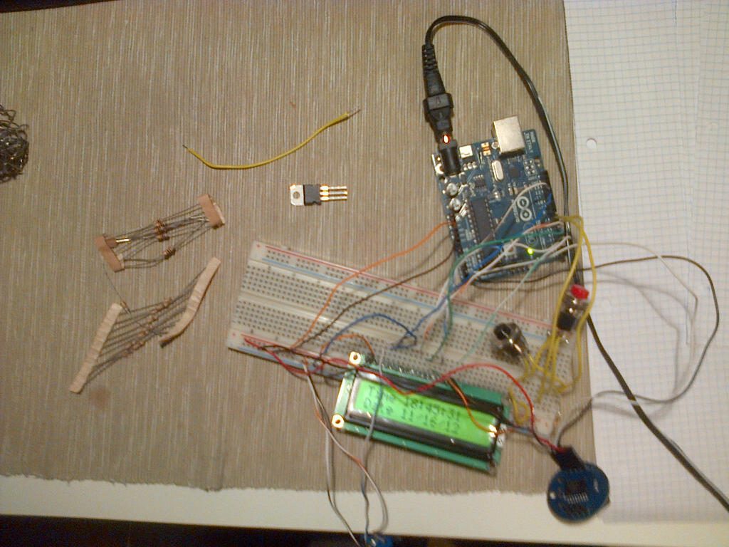 Chronodot Arduino and LCD RTC clock